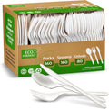 100% Compostable PLA Combo Cutlery Set 400 Pcs