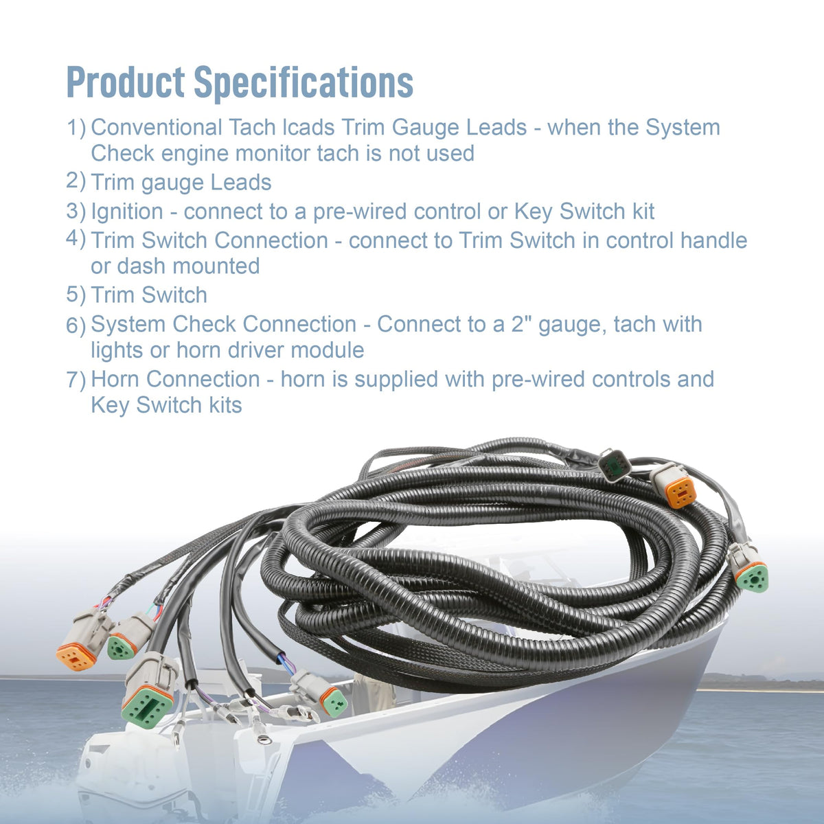 Outboard System Check Main Modular Wiring Harness Cable Replace 0176340