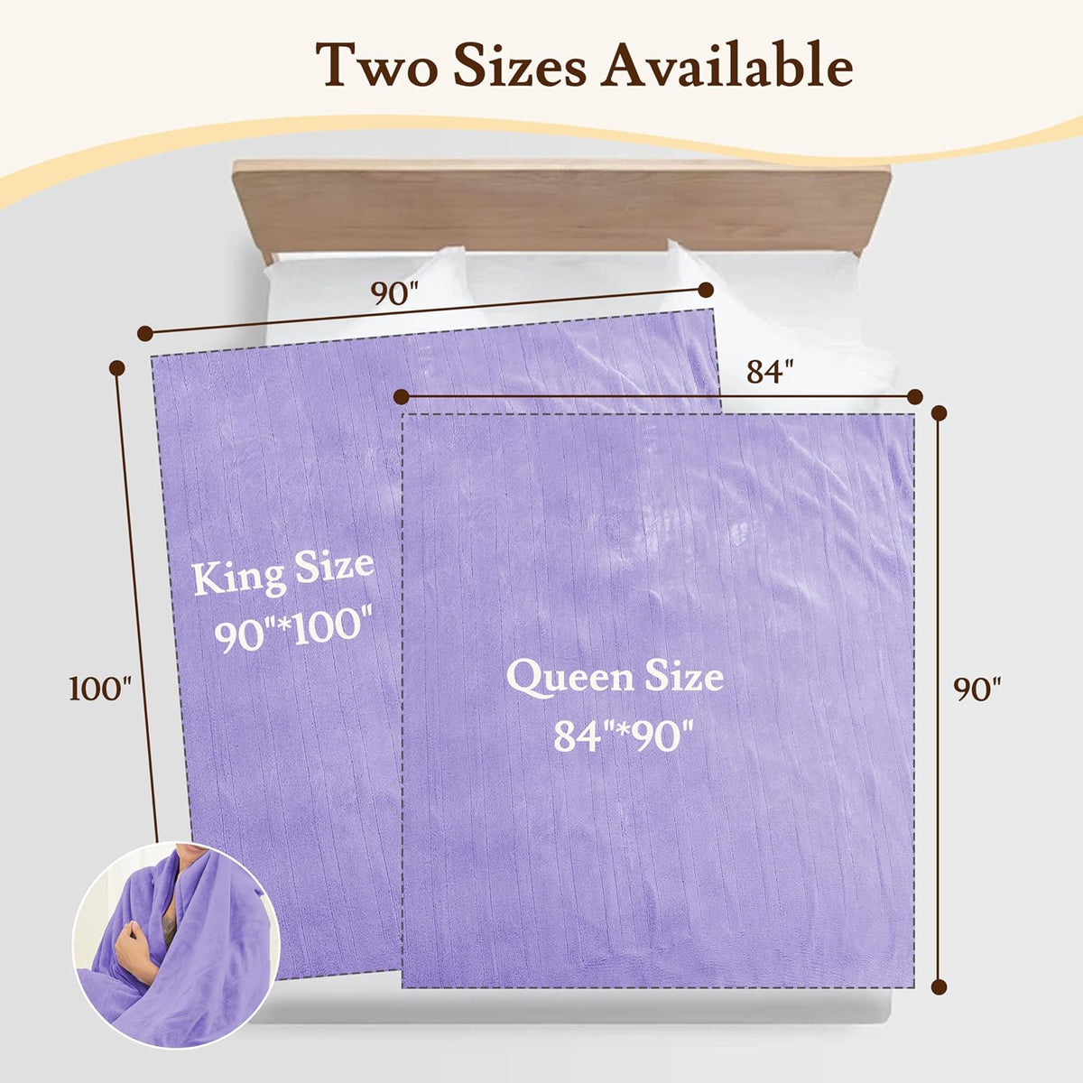 Electric Heated Blanket 84"×90" Queen Size, Smooth-Soft Cozy for Apartment, Bed, Hotel, 4 Heating Levels & 10H