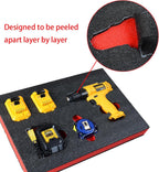 Tool Box Foam, 2Pack 22x18x2 inch, Foam Inserts for Cases, Polyethylene Storage Sheets for Toolbox Hard Case, Tool