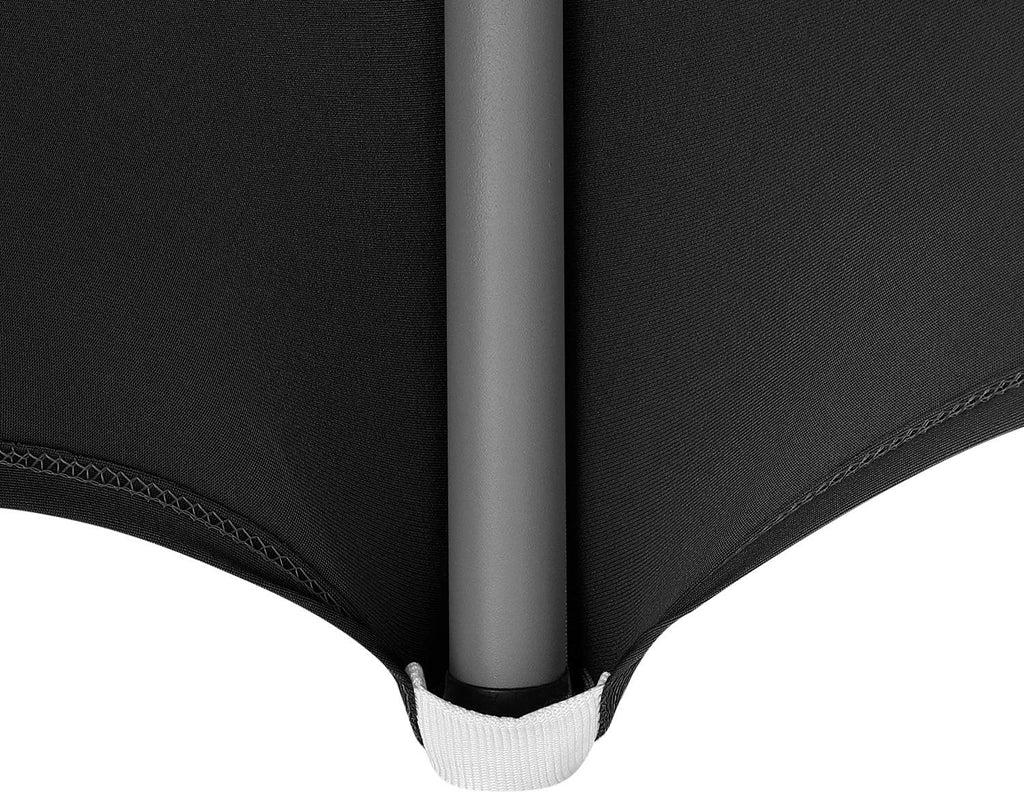 4FT Spandex Table Cover Rectangular Stretch Spandex Tablecloth (Black,4FT)