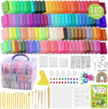 Polymer Clay Kit 215 Pcs Oven Bake Clay 110 Colors | Modeling Baking Clay, Non-Sticky, Non-Toxic, Sculpting Tools