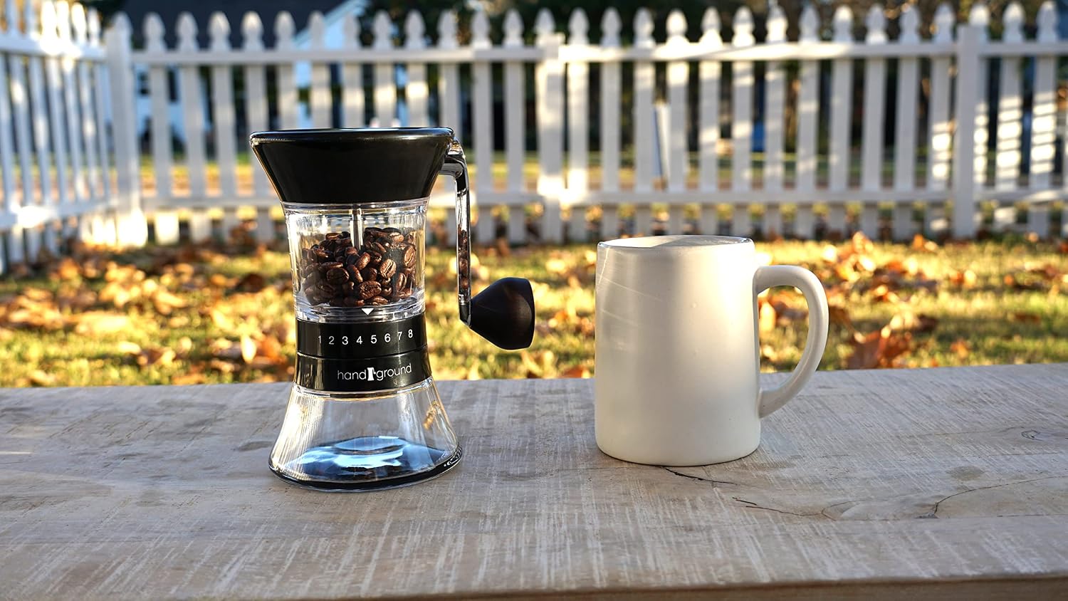 Handground Precision Manual Coffee Grinder: Conical Ceramic Burr Mill