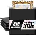 Bubble Mailers 24x24" 15 Pack Black Extra Large Padded Envelopes