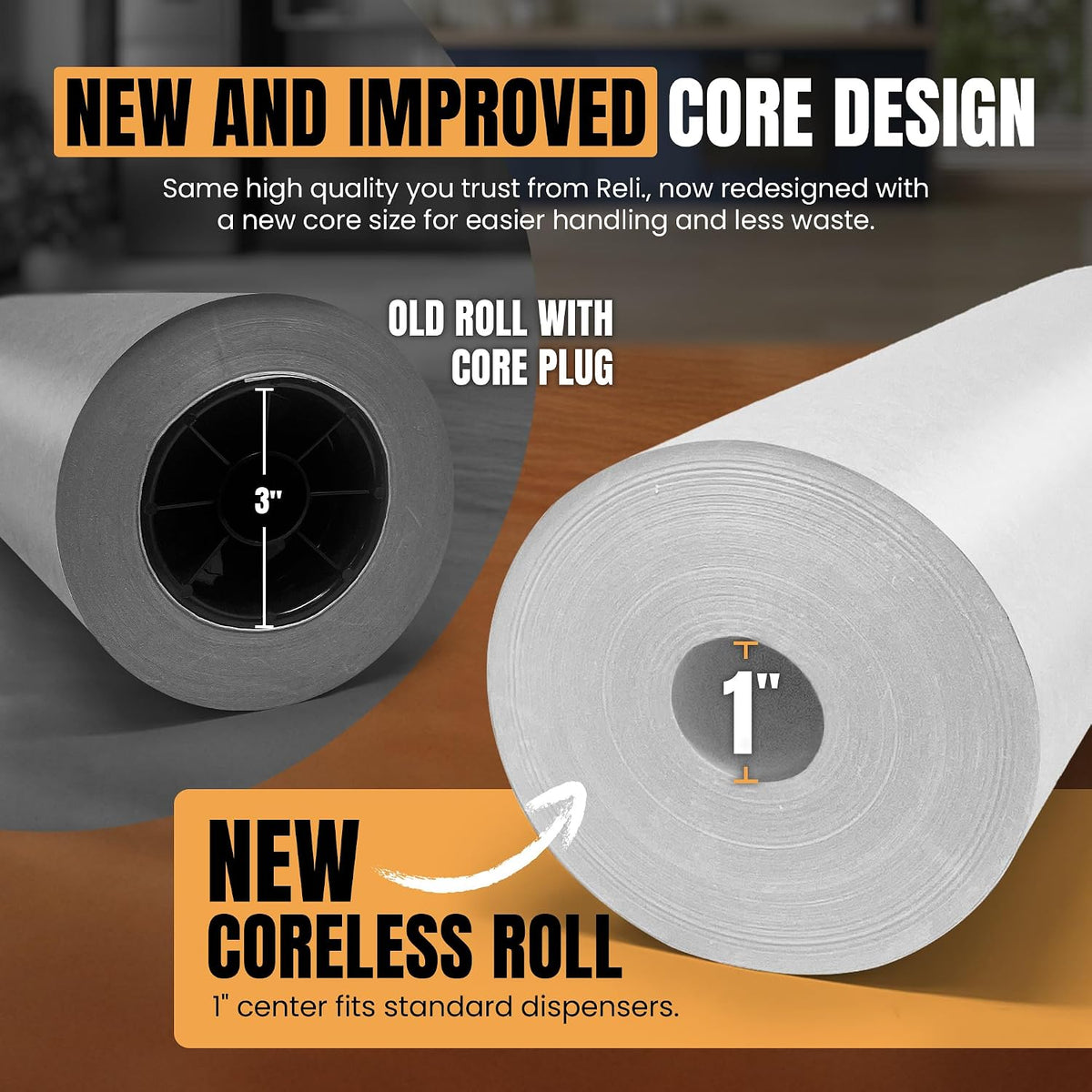 Butcher Paper Roll, 18 Inch x 350' (4200") White