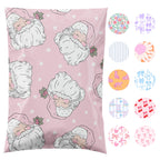 Poly Mailers 6x9, Pink Santa, 100 Pack
