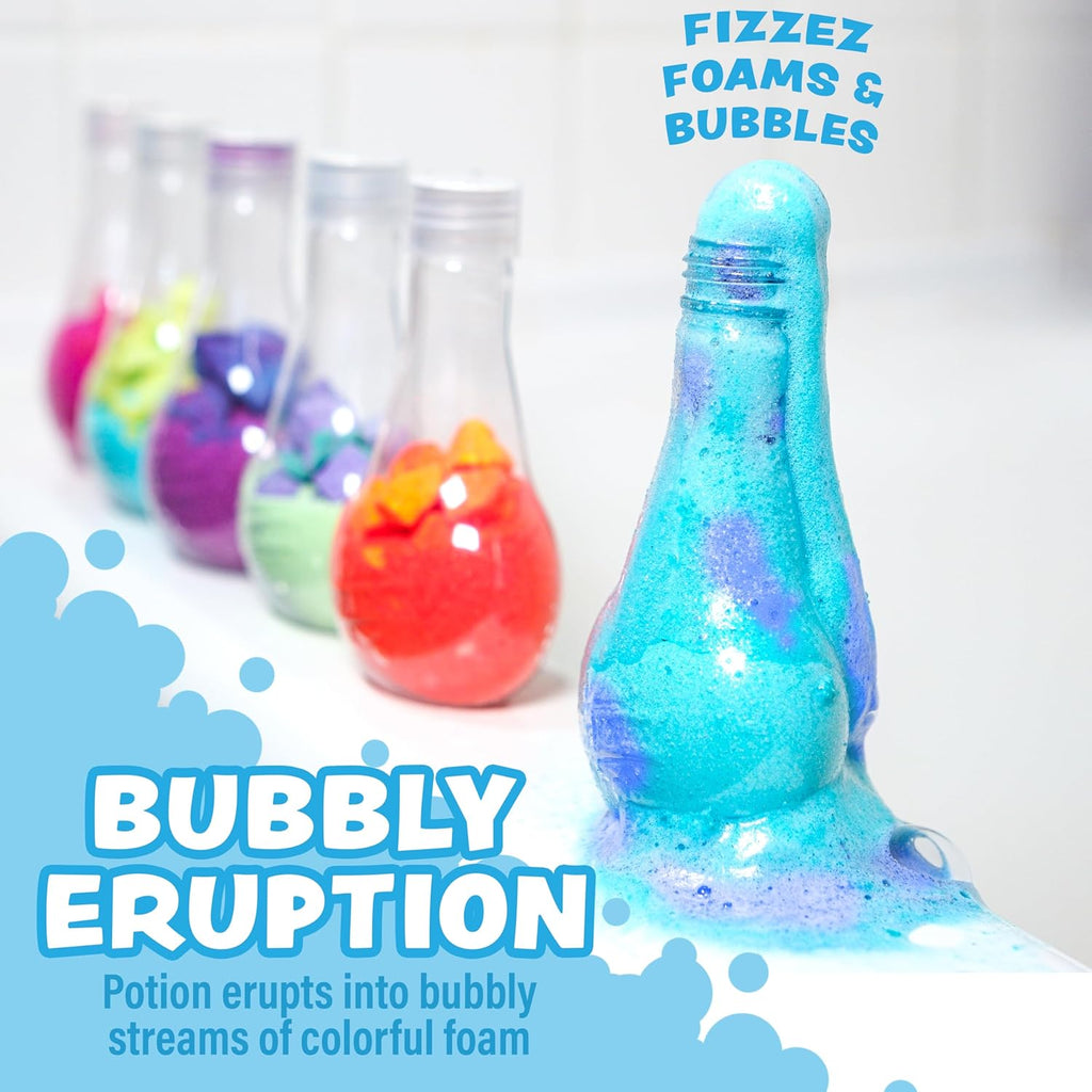 Kids Bath Bomb Potion Bath Toy, Variety 6 Pack | Nontoxic | Fizzes, Foams & Bubbles with an Eruption of Color |