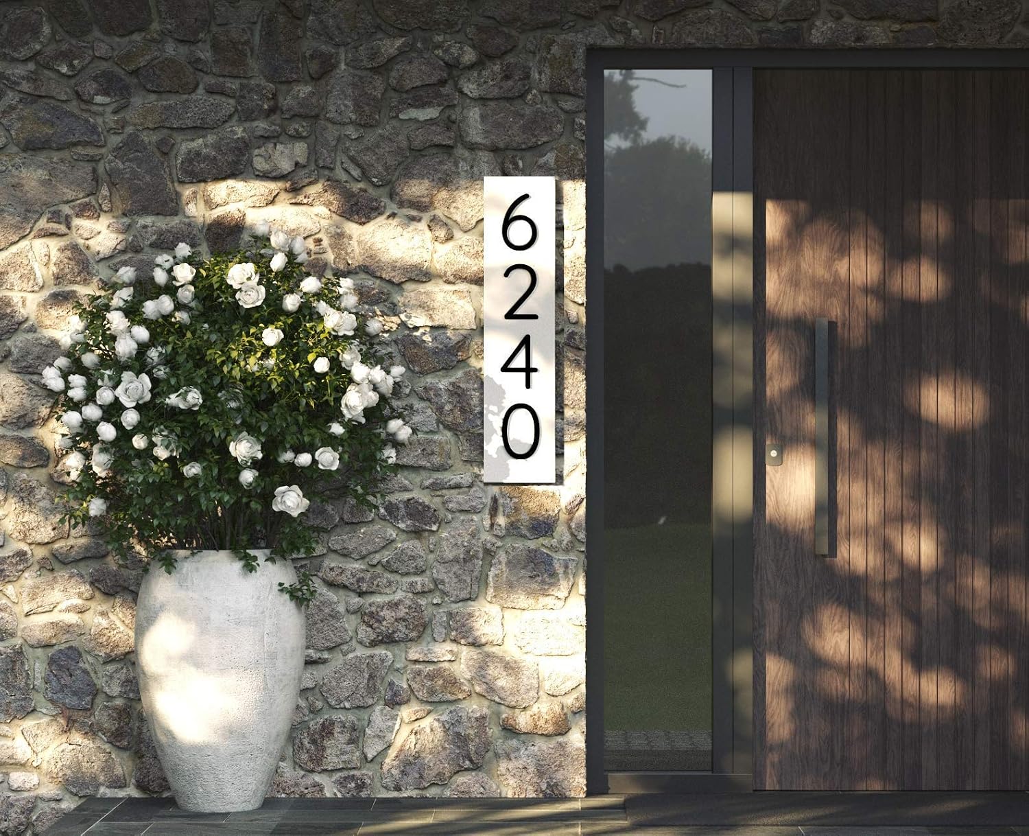 House Number for outside | Custom House Address Sign | 5" Tall numbers | Modern House Numbers | Vertical or