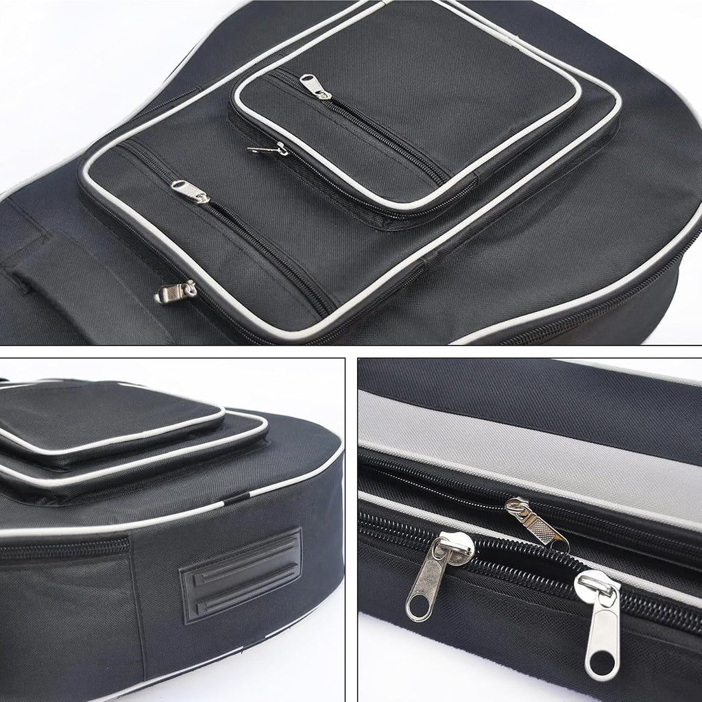 41 Inch Acoustic Guitar Gig Bag with Dual Adjustable Shoulder Strap and 5 Pockets, Guitar Storage Case Bag with Back