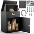 Package Delivery Boxes for Outside: 23" No Assembly Anti-Theft Design | Galvanized Steel, Anti-Theft Baffle