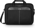15-16 Inch Slim Lightweight Laptop Briefcase, Black - Messenger and Shoulder Bag with Padded Compartment and Trolley