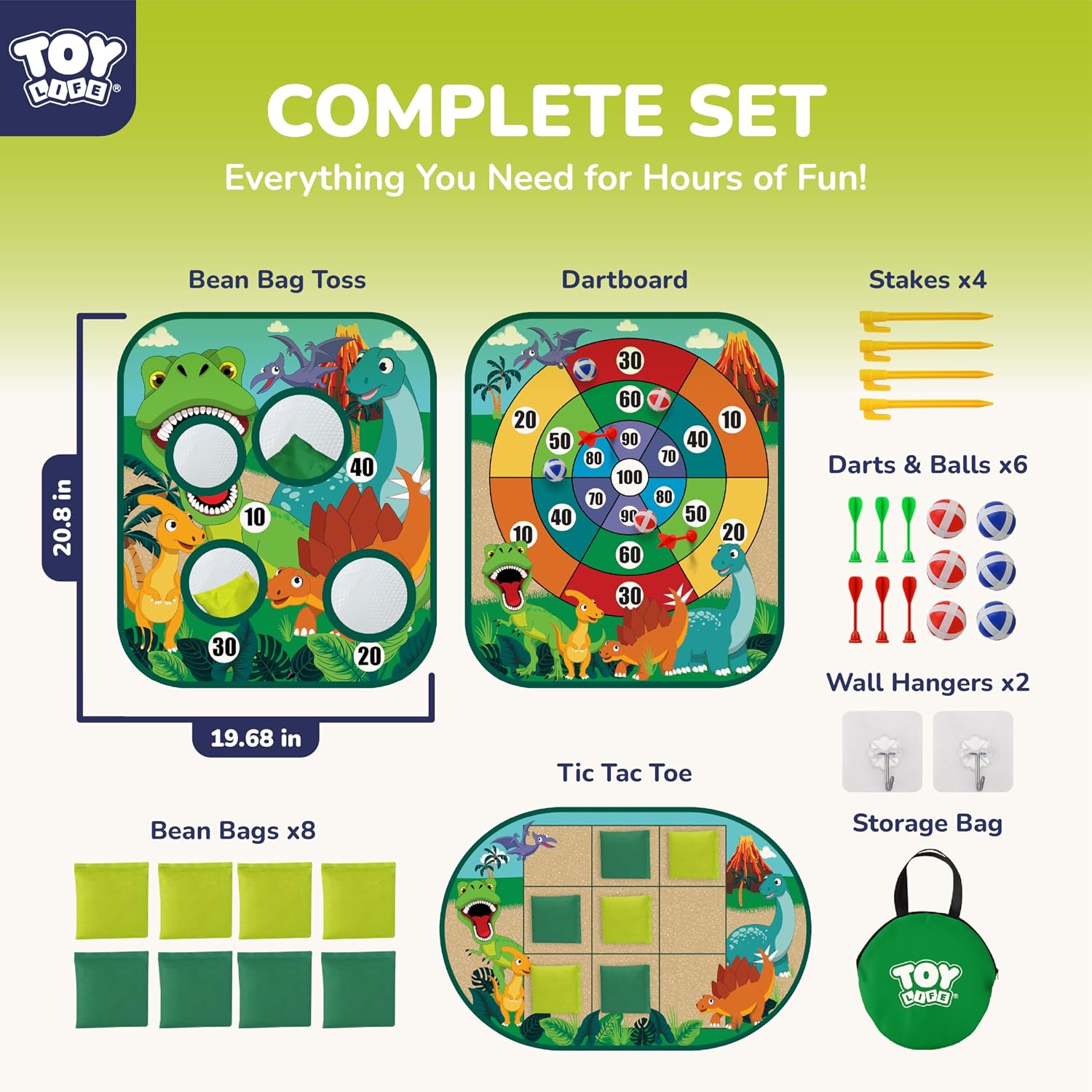 Toddler Outdoor Toys for Kids Ages 4-8, Bean Bag Toss, Outside Yard Games for Kids Cornhole, Indoor Lawn Backyard