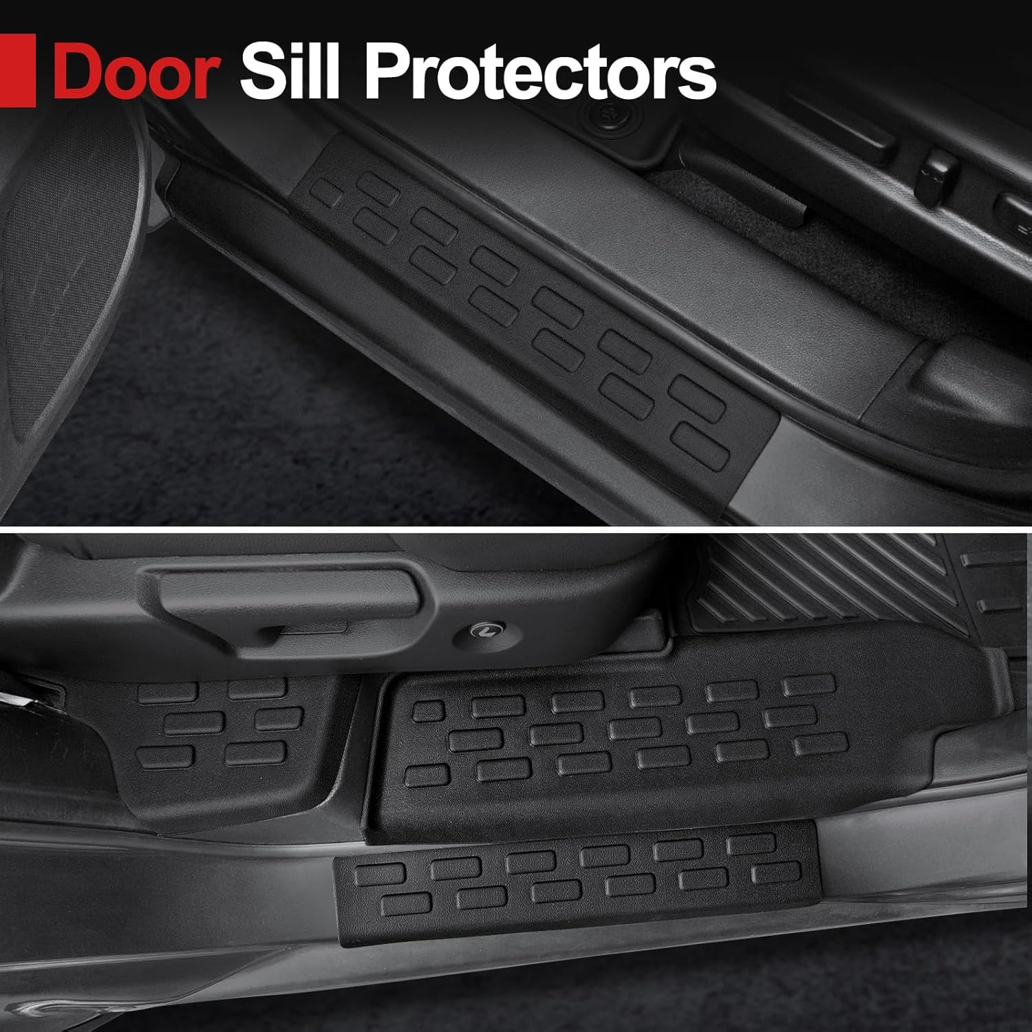Floor Mats for 2016-2022 Honda Pilot 8 Passengers (No Elite Models), Cargo Mat with Backrest Mat All Weather