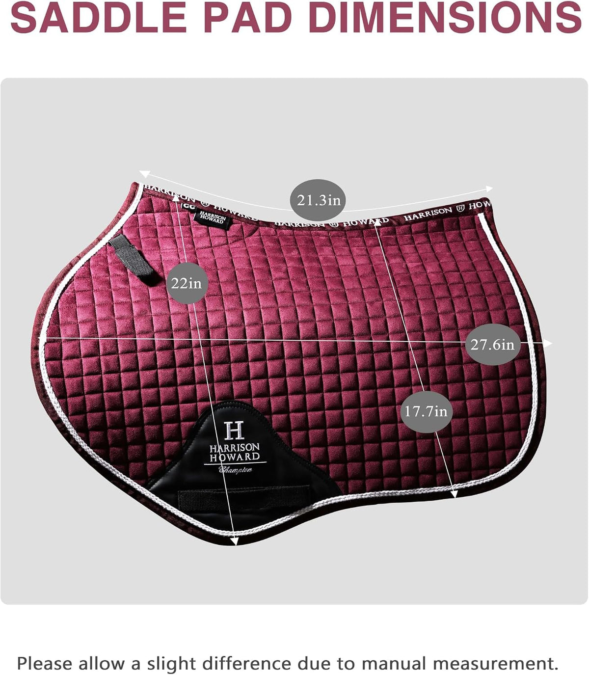 Close Contact Horse Saddle Pad, Jumping Saddle Pad