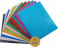 Glitter Heat Transfer Vinyl for T Shirts, 12"x10"x13 PCS Glitter Assorted lron on,Outlast 50+ Washes, Assorted