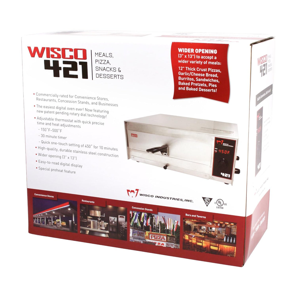 Industries, INC. 421 Pizza Oven, LED Display