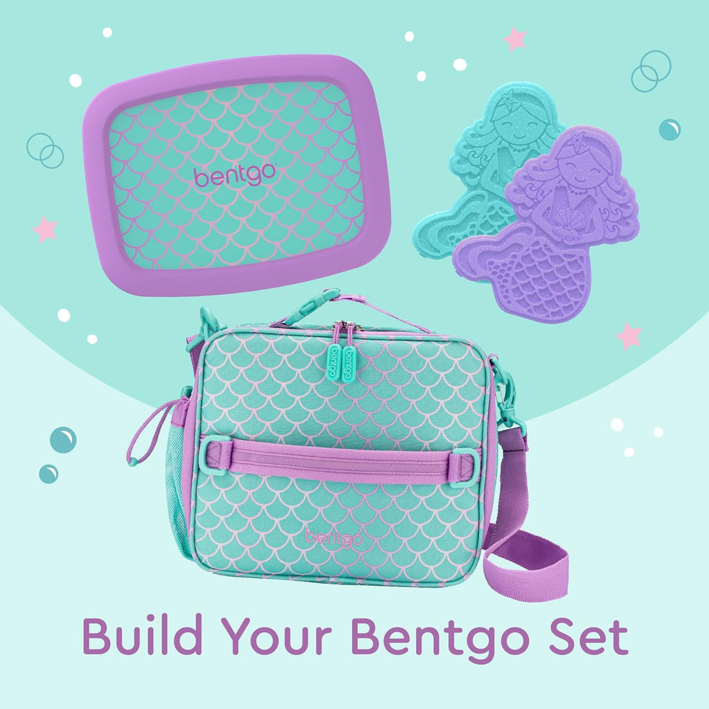 Kids Prints Double-Insulated Reusable Lunch Bag | For Kids 3+, Adjustable Strap; Holds Lunch Box/Water Bottle/Snacks;