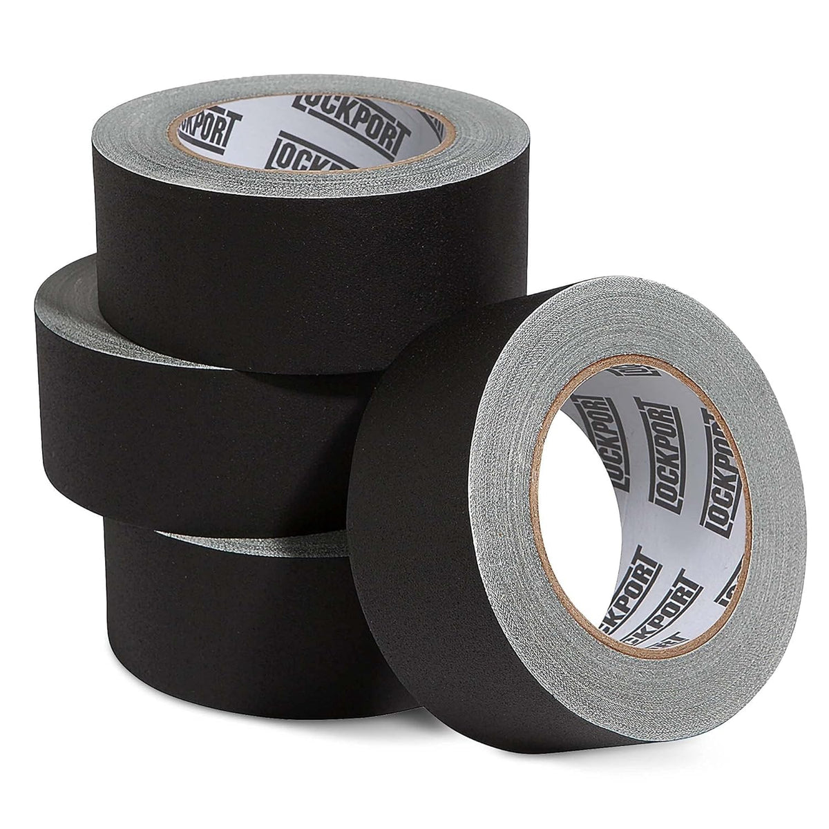 Black Gaffers Tape 2 Inch x 30 Yards - 4 Pack Pro Matte Gaff Tape