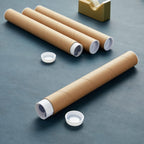 Mailing Tubes - Secure Poster Storage - Art & Blueprint Tube Organizer - Versatile Document Organizer - 1.5 x 12 in