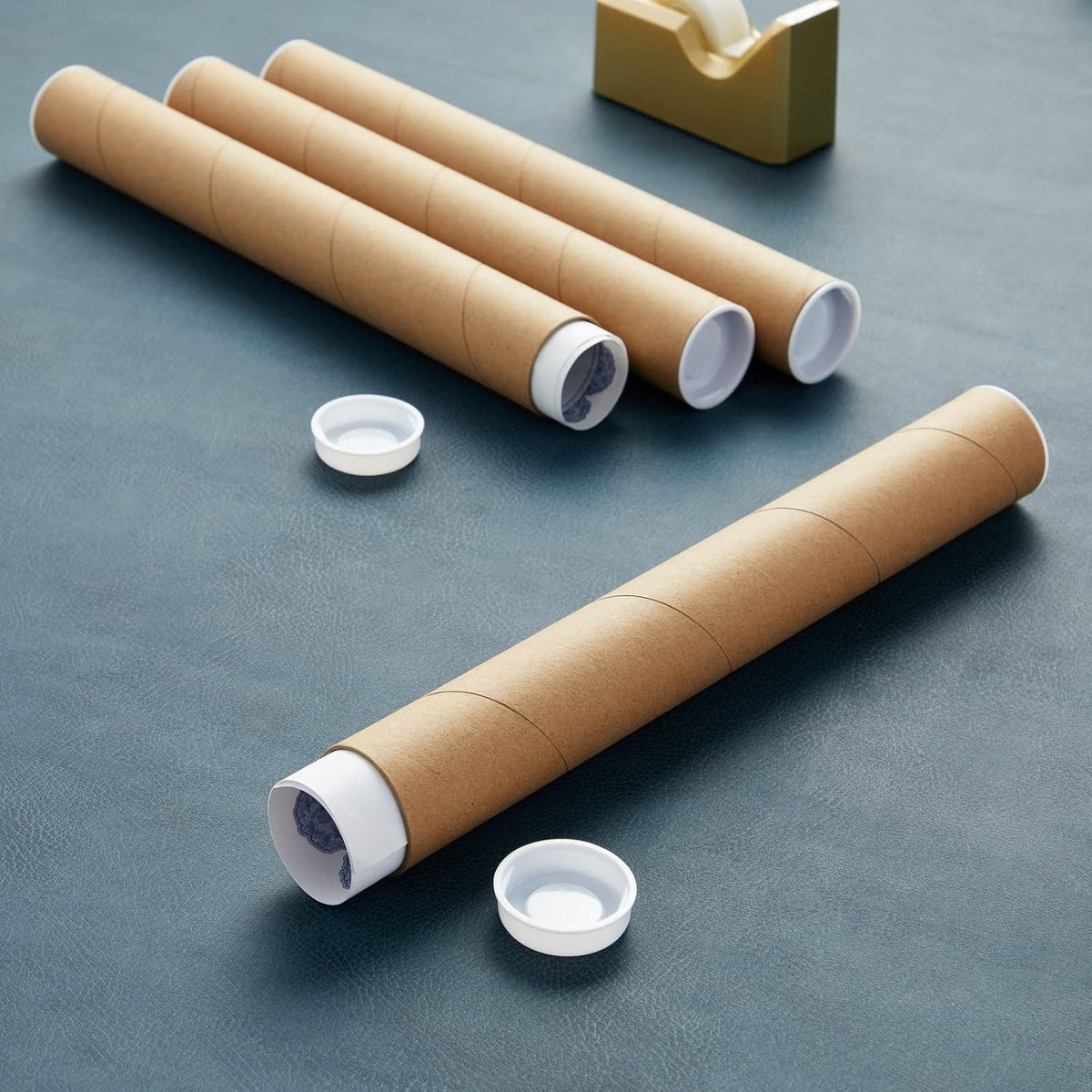 Mailing Tubes - Secure Poster Storage - Art & Blueprint Tube Organizer - Versatile Document Organizer - 1.5 x 12 in
