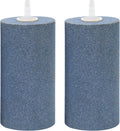 Aquarium Air Stone 4x2 inch 2 Pack, Large Airstone, Aerator Bubble Diffuser, Air Pump Accessories for Aquariums