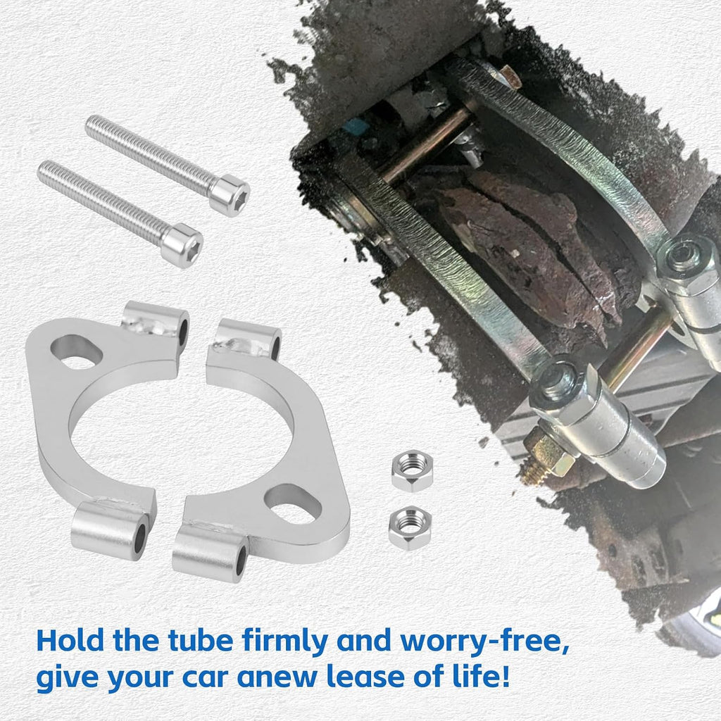 2.125 inch Split Flange Repair Kit,2 Packs Exhaust Flange Flat Split Flange Repair Replacement Kit with 2 Bolts
