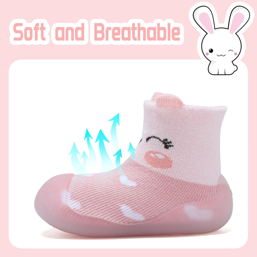 Baby Sock Shoes Boys Girls First Walking Shoes Soft Non Slip Slipper Infant