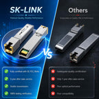 10G SFP+ to RJ45 Transceiver Up to 30m Ethernet Adapter