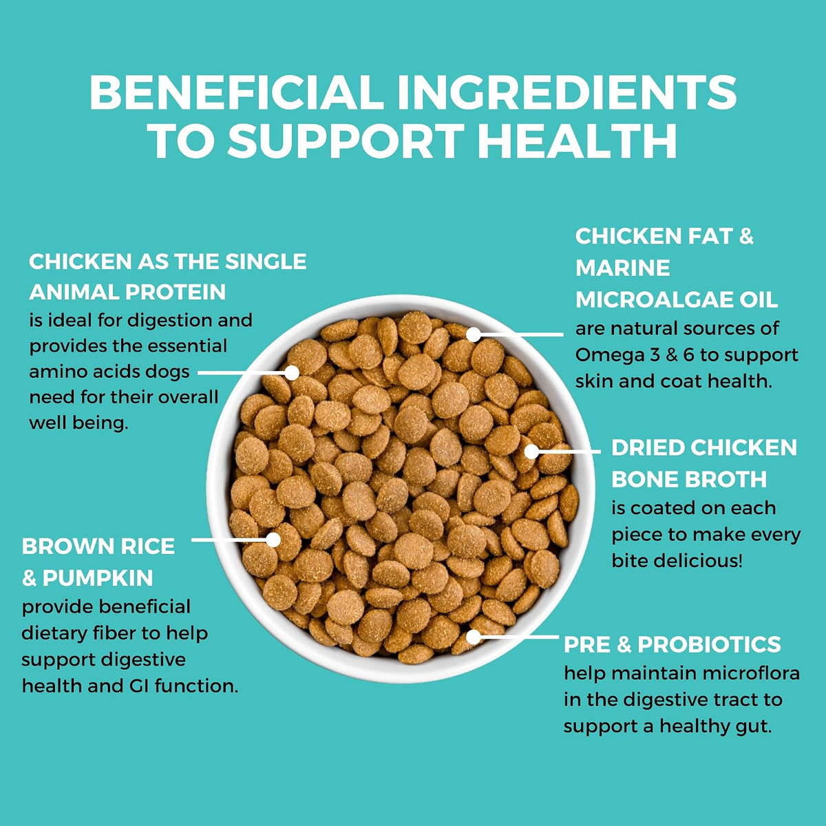 Limited Ingredient Bland Diet for Dogs, Chicken & Brown Rice, 20lb