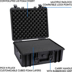 Cases - Element 4795F Waterproof Hard Case with Foam Insert - IP67 Dustproof | Impact-Resistant | 19 x 16 x 9 Ext Dim