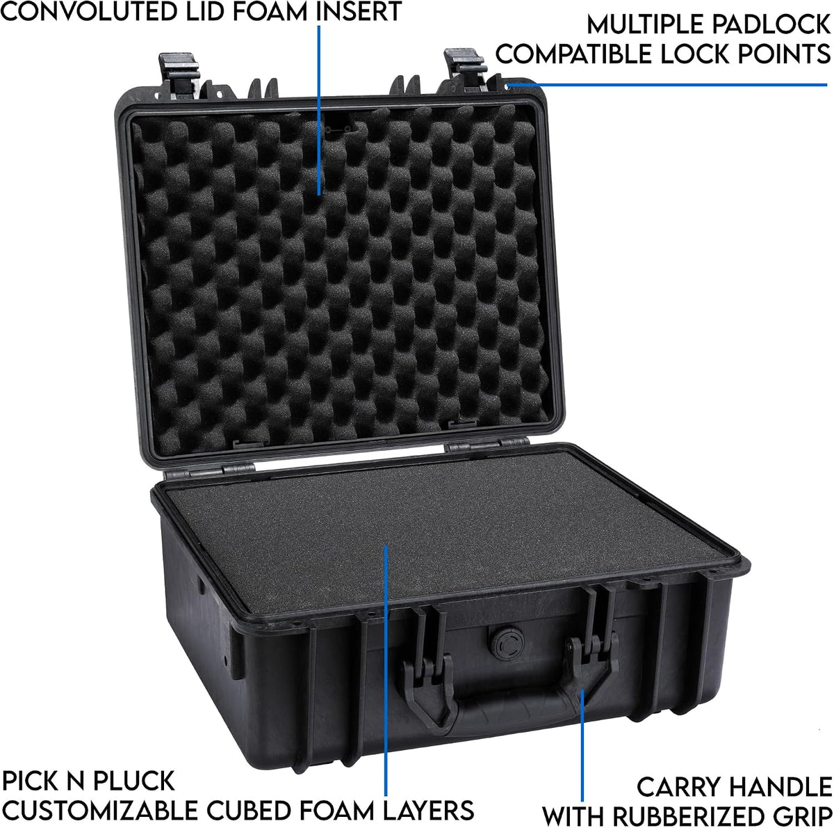 Cases - Element 4795F Waterproof Hard Case with Foam Insert - IP67 Dustproof | Impact-Resistant | 19 x 16 x 9 Ext Dim