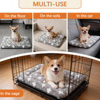 Dog Bed Mat, Reversible Crate Pad, Machine Washable for Small Dogs
