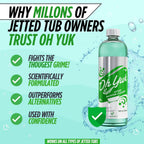Oh Yuk Jetted Tub Cleaner 2 Pack for Jacuzzis & Whirlpools, Septic Safe