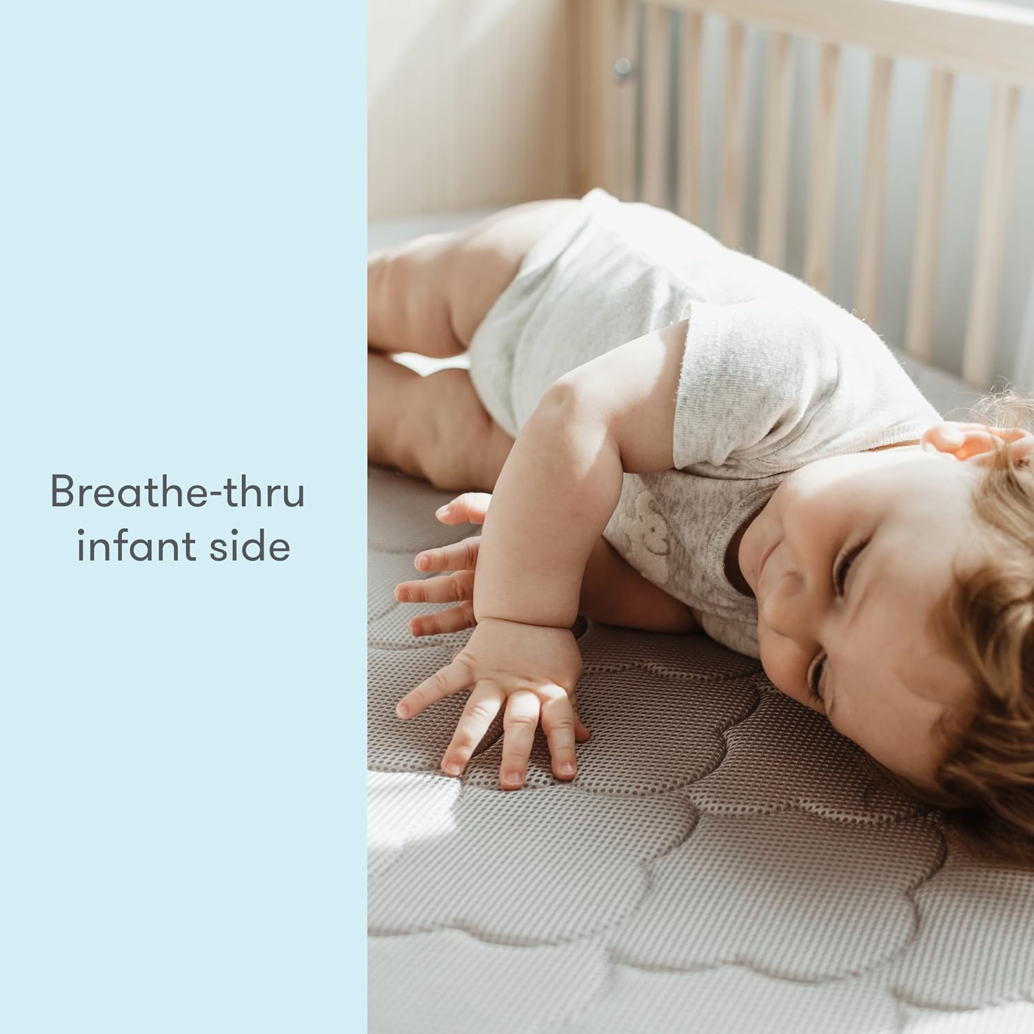 Waterproof Crib Mattress and Toddler Bed - Ultra-Breathable Proven to Reduce Suffocation Risk, Washable Core & Cover