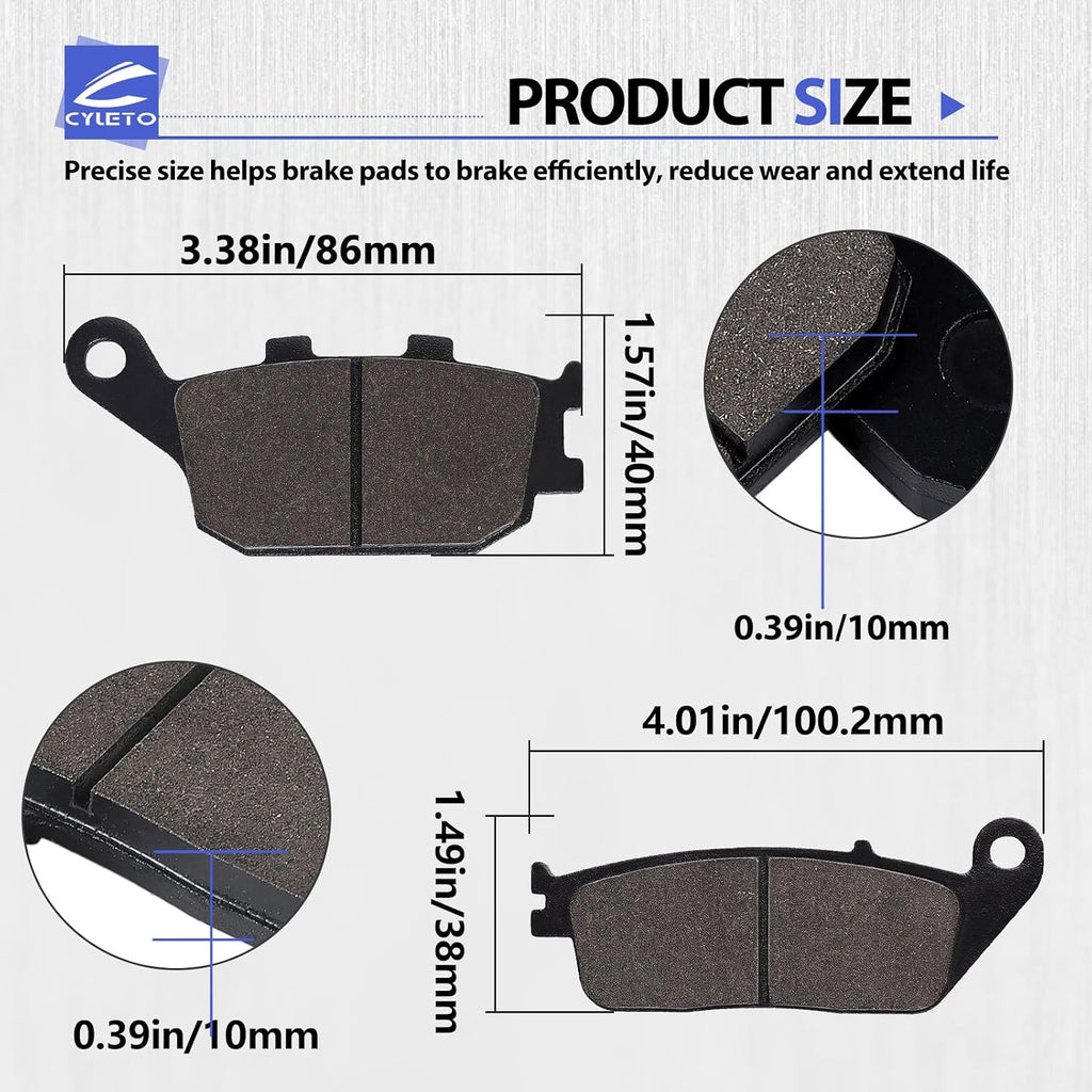 VTX1300 Brake Pads for Honda Shadow 1100 ACE Sabre 1995-2007
