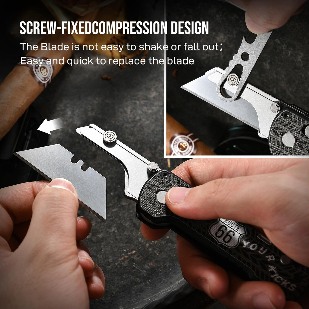 U1 Pro Multitool Folding Utility Knife with Folding Screwdriver