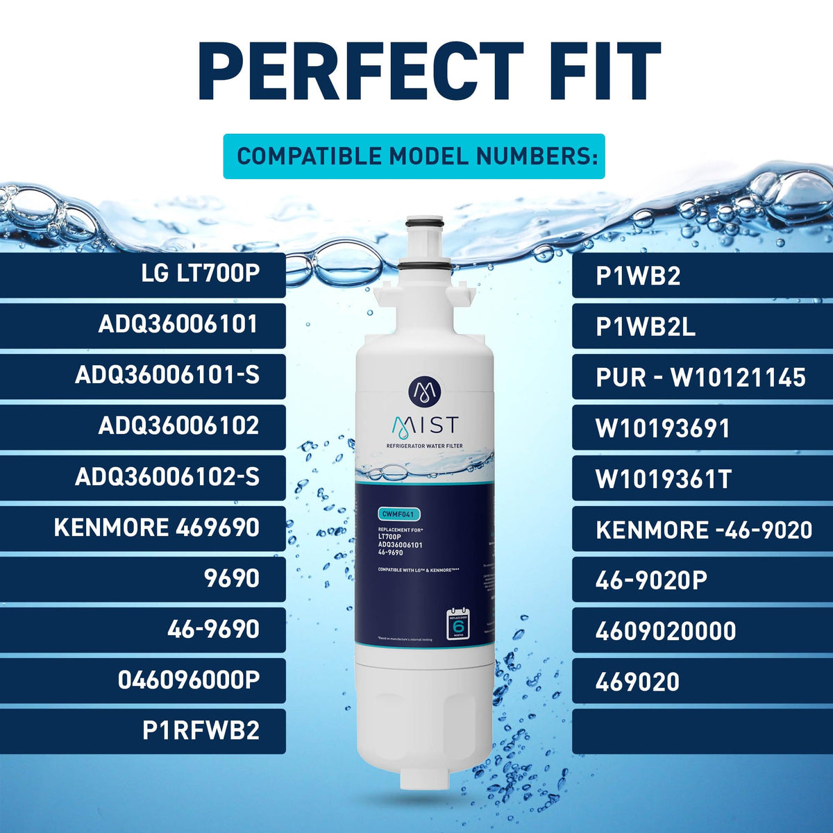 LT700P Water Filter, NSF 42, 3 Pack
