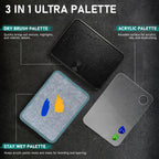 Wet Palette, Dry Brush Palette and Acrylic Paint Palette, Blue