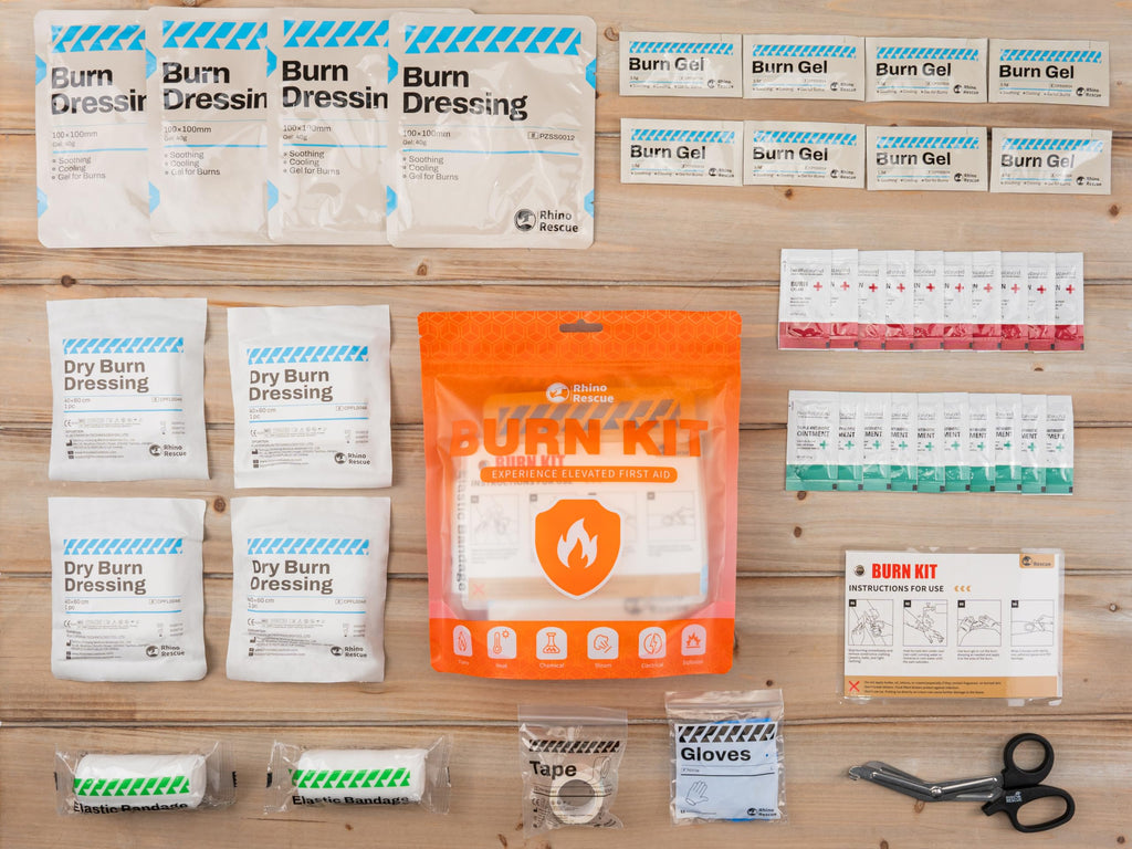 Burn Kit with First Aid Burn Cream, Burn Dressing, Burn Gel