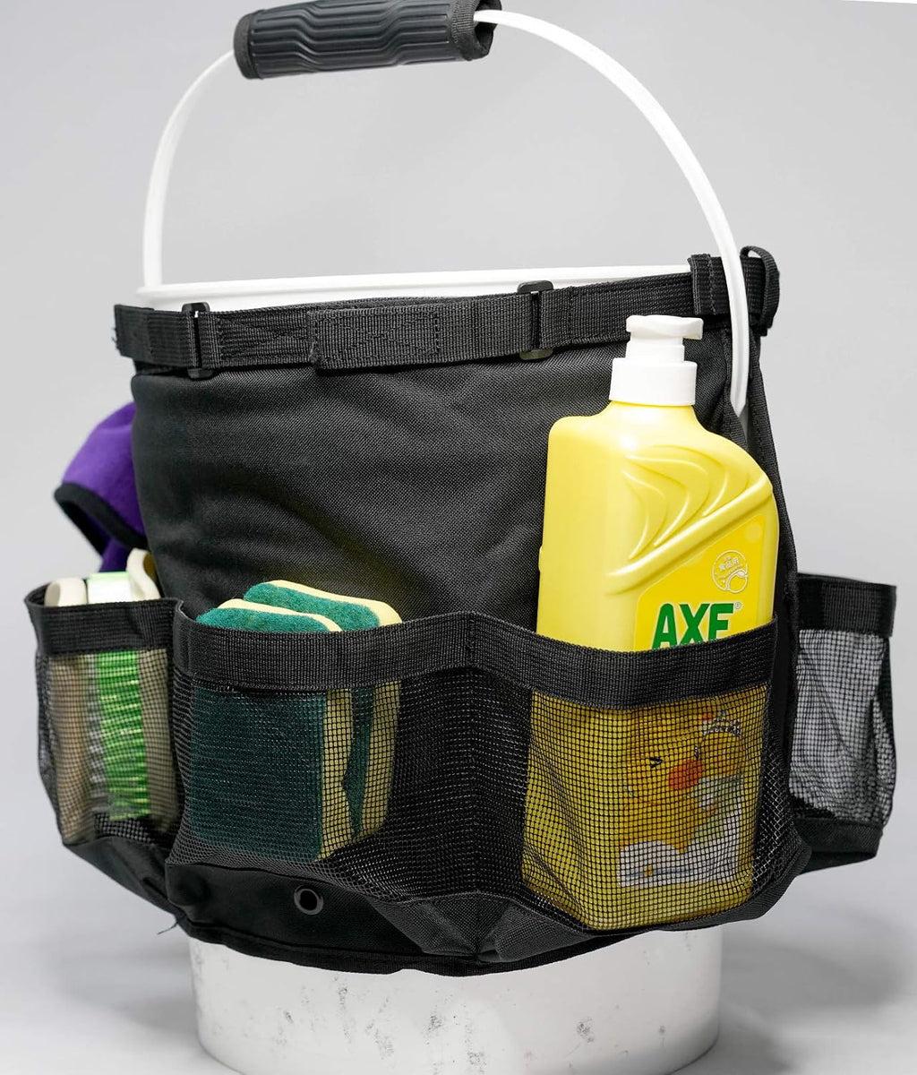 Bucket Car Wash Tool Organizer for Garden Cleaning bucket organizer Water-resistant Mesh Pockets for Clean Supplier