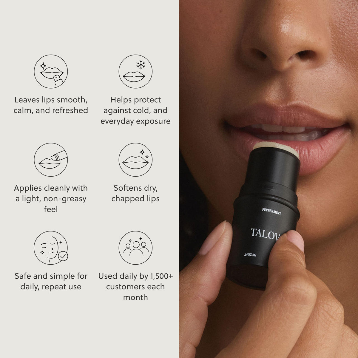 Grass-Fed Tallow Lip Balm, Citrus, Moisturizing