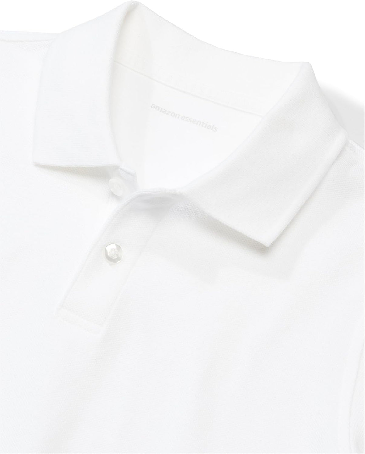 Toddler Boys' School Uniform Short-Sleeve Pique Polo Shirts, Breathable Cotton, Button Closure, Multipacks