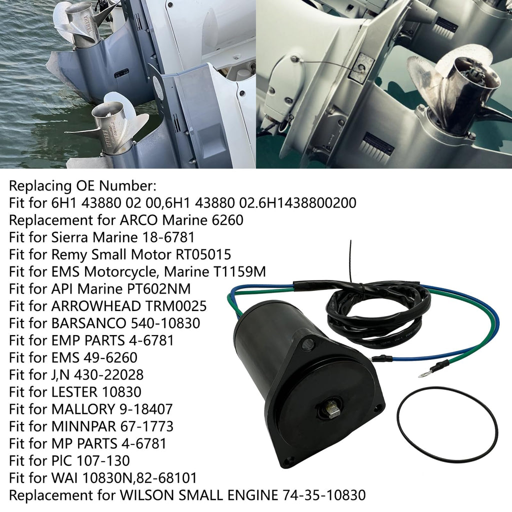 Tilt Trim Motor for Yamaha Outboard 40HP 50HP 60HP 70HP 80HP 90HP 2-Stroke