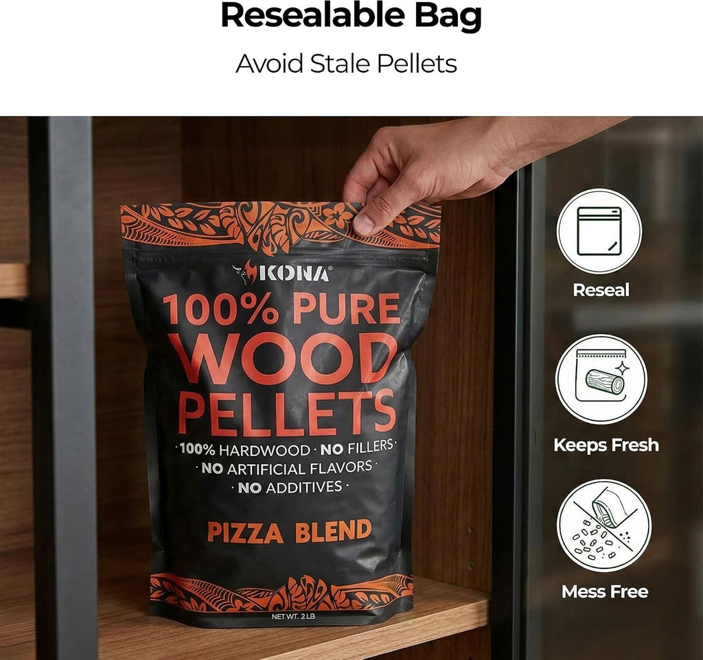 Pizza Oven Wood Pellets, Apple & Oak Blend, 2 lb, for Ninja Woodfire