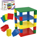Building Blocks Classic Brick 28PC Stackable Platform Foundation Base Plate Multi Color Set for Build Block Bricks