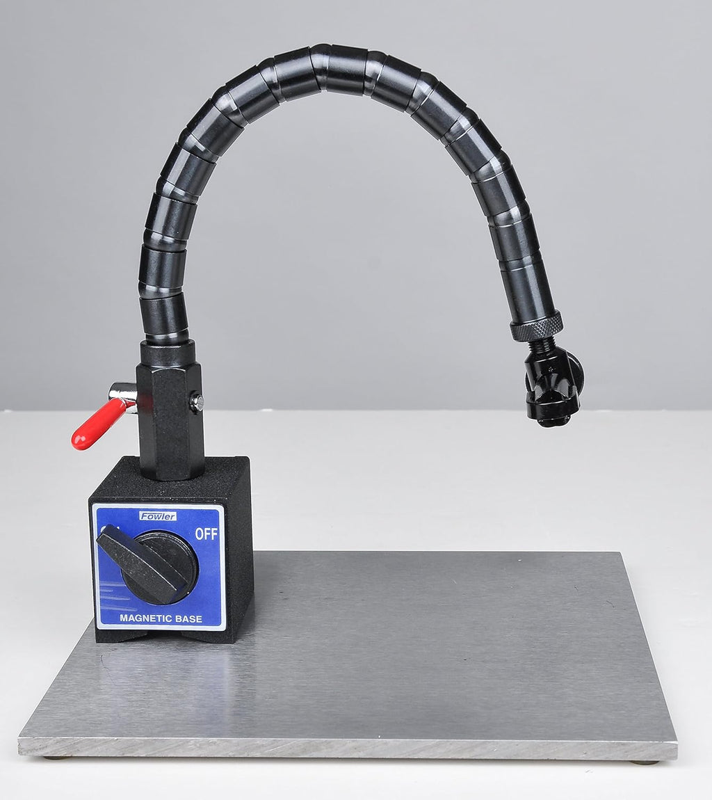 Fowler 52-585-015-0 Flex Arm Magnetic Base, 100 lbs. Pull