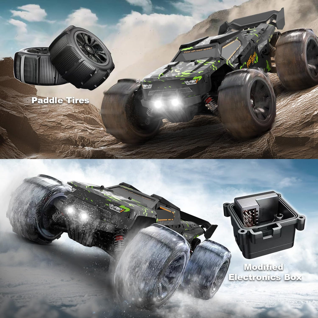 1/14 Brushless RC Cars for Adults Fast 50+ mph, RC Trucks 4x4 Offroad Waterproof, Electric Powered High Speed Remote