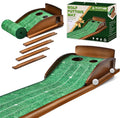 Putting Green Indoor, Extra Large & Wide Golf Putting Mats Practice Indoor, 9.8ft Indoor Putting Green with Ball