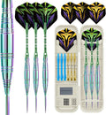 Professional Steel Tip Darts Set, 3 Pack 21/22/23/24g Darts Metal Tip Set with Extra Dart Shafts/Flights & Dart