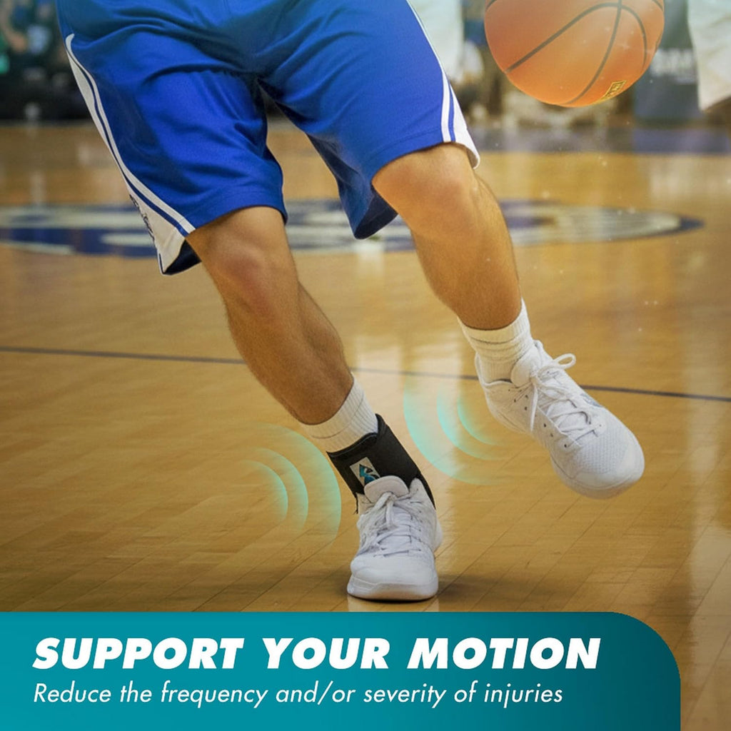 ASO Ankle Stabilizer Lace Up Ankle Brace Sprain Support Black, MD